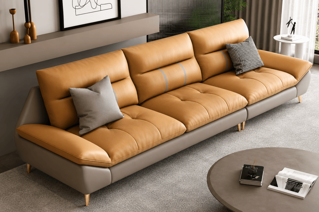 Premium leather sofa by Dream Wood Craft