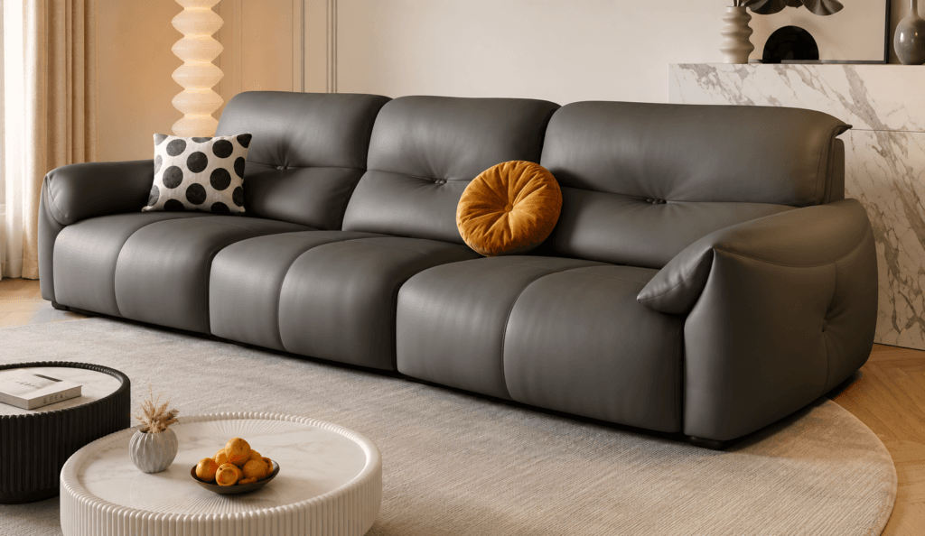 Modern grey sofa set by Dream Wood Craft